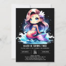Search for black mermaid invitations Whimsical