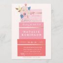 Search for cake bridal shower invitations Black and white