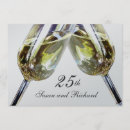 Search for 25th anniversary invitations Champagne