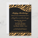 Search for tiger print birthday invitations Chic