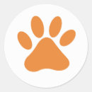 Search for orange paw print stickers Dog