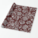 Search for red damask wrapping paper Damasks