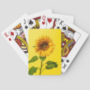 Search for yellow sunflowers playing cards Nature