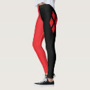 Search for harley quinn leggings Red and black