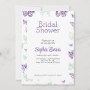 Search for purple butterfly bridal shower invitations Summer