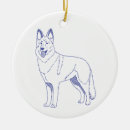 Search for white german shepherd christmas tree decorations Dog