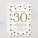 Search for gold glitter 30th birthday invitations Chic