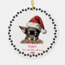 Search for chihuahua christmas tree decorations Cute