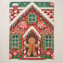 Search for gingerbread man blankets Red
