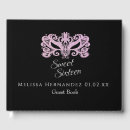 Search for masquerade guest books Sweet 16
