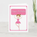 Search for dancing girl birthday cards Tutu
