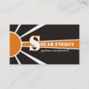 Search for solar power business cards Sun