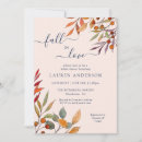 Search for leaf bridal shower invitations Blush pink