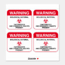 Search for biohazard stickers danger