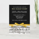 Search for black white music notes invitations Concert
