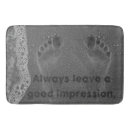 Search for footprint bath mats Footprints in the sand