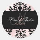 Search for diy wedding stickers Damask