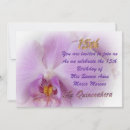 Search for orchids birthday invitations Purple