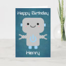 Search for robot boy cards Blue