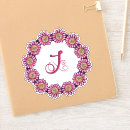 Search for j initial stickers Floral