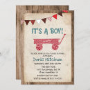 Search for wagon baby shower invitations Little red wagon