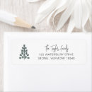 Search for winter party return address labels Modern