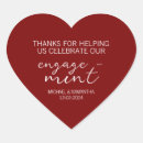 Search for red heart thank you stickers Engagement