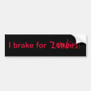Search for funny zombie bumper stickers Horror