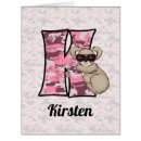 Search for monogram k postcards Pink