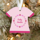 Search for baby girl first christmas tree decorations Floral