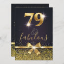 Search for 79th birthday invitations Gold