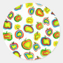 Search for apple fruit stickers Watercolor