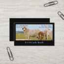 Search for cattle ranch business cards Cow