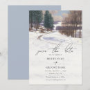 Search for winter wedding save the dates Snow