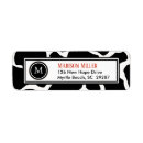 Search for black white cow return address labels Birthday