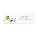 Search for cute owl return address labels Owls