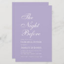 Search for lavender rehearsal dinner invitations Calligraphy