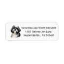 Search for shih tzu return address labels Watercolor