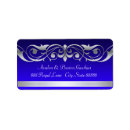 Search for royal blue wedding return address labels Silver