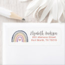 Search for rainbow return address labels Pink