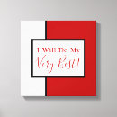 Search for black and red canvas prints Typography