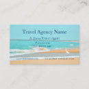 Search for travel agency business cards Beach