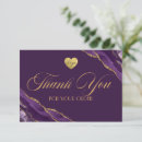 Search for purple thank you cards Glam