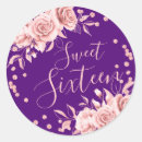 Search for purple sweet 16 stickers Floral
