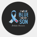 Search for grey ribbon stickers Diabetes