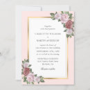 Search for peach and gold wedding invitations Blush pink