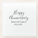 Search for anniversary coasters Calligraphy typography elegant romantic