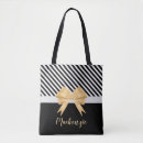 Search for black and white stripes tote bags Girly