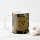 Search for black marble mugs Gold