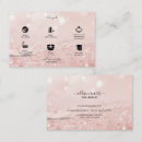 Search for light pink business cards Beauty salon